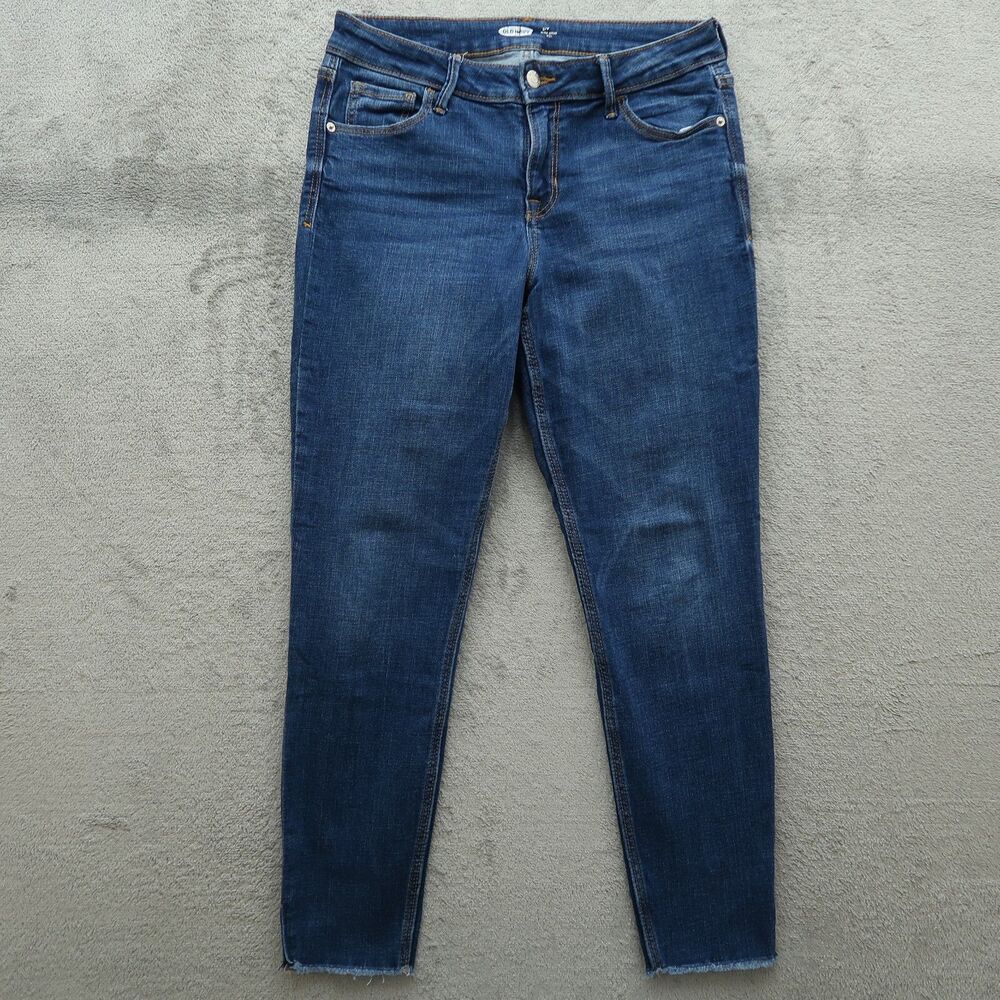 Old Navy Jeans Women's Size 6 Blue Mid-Rise Super Skinny Ankle 26.5" Inseam